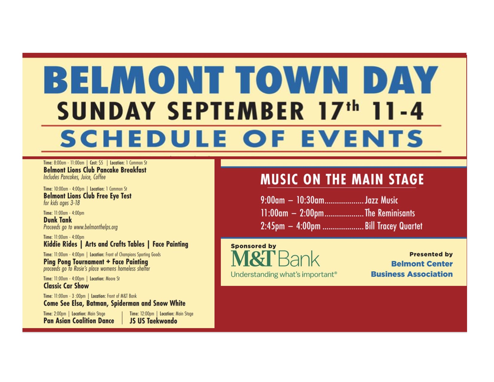 Belmont Town Day 2023